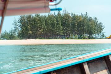 boat trip,Island and sea views from a long-tail boat
