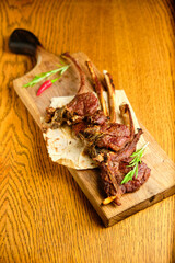 Fried Lamb Chops with rosemary