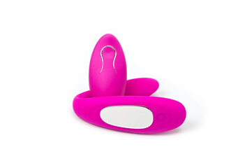 Pink vibrator with a remote control with multiple modes and recharging from usb for female pleasure.