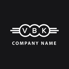 VBK letter logo design on black background. VBK  creative initials letter logo concept. VBK letter design.
