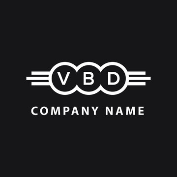 VBD letter logo design on black background. VBD creative initials letter logo concept. VBD letter design.
