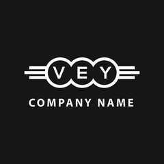 VEY letter logo design on black background. VEY  creative initials letter logo concept. VEY letter design.
