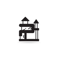 house building icon vector illustration