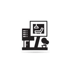 house building icon vector illustration