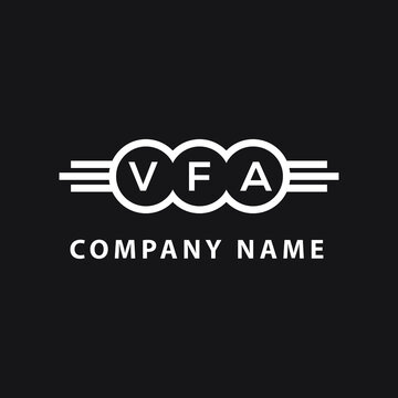 VFA letter logo design on black background. VFA  creative initials letter logo concept. VFA letter design.
