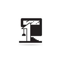 modern building icon vector illustration