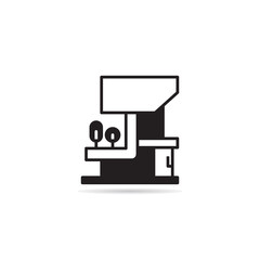 modern building icon vector illustration