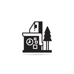 modern building icon vector illustration