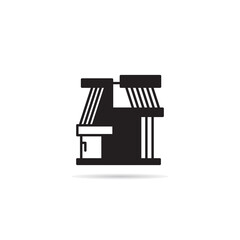 modern building icon vector illustration