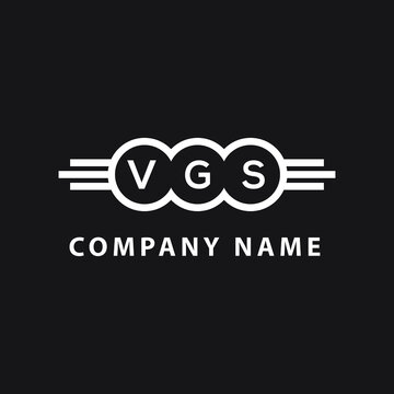 VGS letter logo design on black background. VGS  creative initials letter logo concept. VGS letter design.
