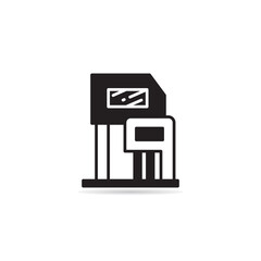 house building icon vector illustration