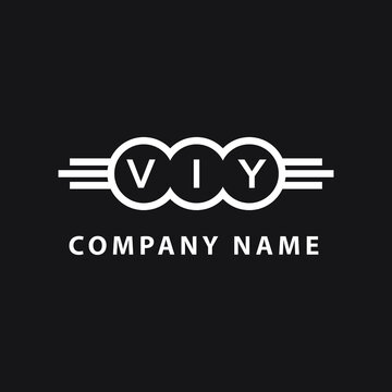 VIY letter logo design on black background. VIY  creative initials letter logo concept. VIY letter design.
