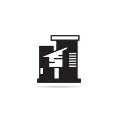 modern house and building icon vector illustration