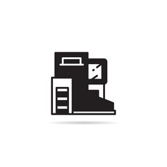modern house and building icon vector illustration