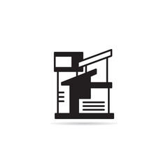 modern house and building icon vector illustration