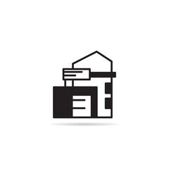 modern house and building icon vector illustration