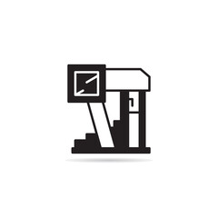 modern house and building icon vector illustration