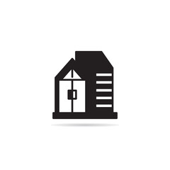 modern house and building icon vector illustration