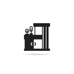 house building icon vector illustration