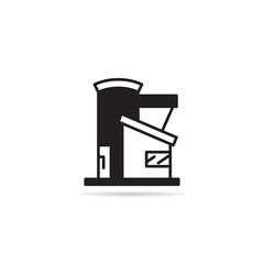Fototapeta premium modern edifice and building icon illustration