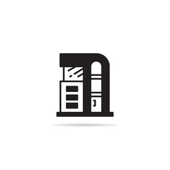 Fototapeta premium modern edifice and building icon illustration