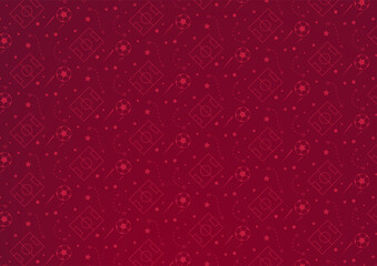 Qatar cup. Football background, stylish background for banner, card, website. Vector illustration.