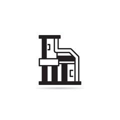 modern house and building icon vector illustration