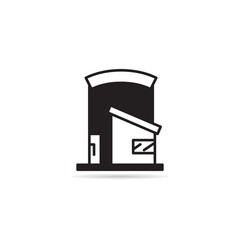 modern house and building icon vector illustration