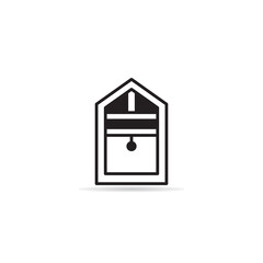 arch window icon vector illustration