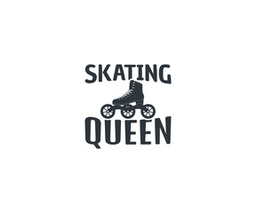 Fototapeta premium Skating Queen svg, Roller Skating svg, Roller Skating Quote, Adult Skate Night, Roller Skates saying, Roller Derby quotes, Roller Skating Eps
