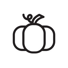 Pumpkin , Autumn outline icon.