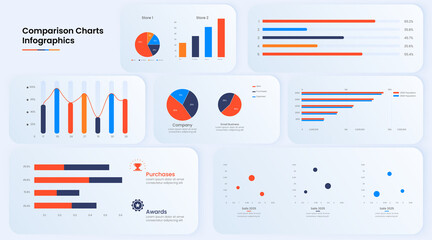 Modern stunning user experience infographic vector element set and infographic set design.