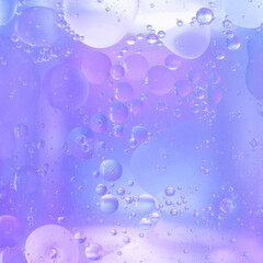Abstract Purple water bubbles background