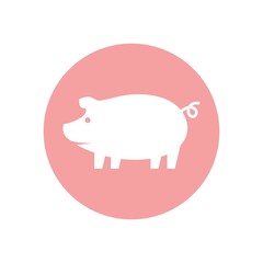 pig logo design icon vector