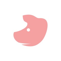 pig logo design icon vector