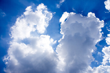 Naklejka na ściany i meble blue sky with cloud closeup 47