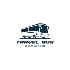 Travel Bus Logo Template with white Background. Suitable for your design need, logo, illustration, animation, etc.
