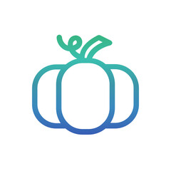Pumpkin , Autumn gradient icon.