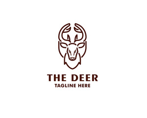 The Deer Decorativ Head Logo