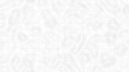 Retro topography map. White geographic contour map. Abstract outline grid.