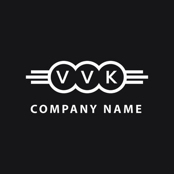 VVK letter logo design on black background. VVK  creative initials letter logo concept. VVK letter design.

