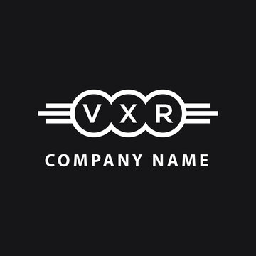 VXR letter logo design on black background. VXR  creative initials letter logo concept. VXR letter design.
