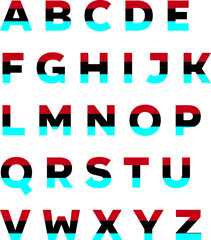 This is a colorful gradient alphabet. You can use the alphabet anywhere you want.