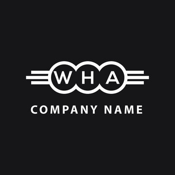 WHA logo. WHA letter. WHA letter logo design. Initials WHA logo