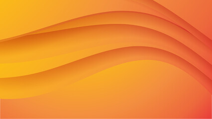 Abstract colorful orange curve background