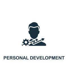 Personal Development icon. Monochrome simple Business Training icon for templates, web design and infographics