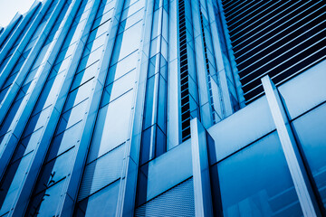 background of the glass modern office building.