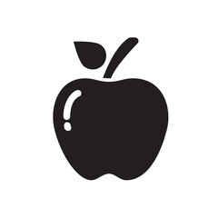 Apple , Autumn solid icon.