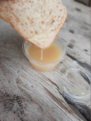 bread and condensed milk