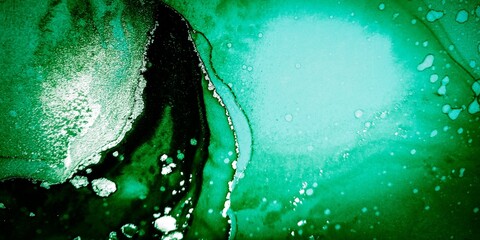 Creative Art Isolated. Dark Watercolor Blotch. Olive Oil Water Background. Dark Ink Drop Water....